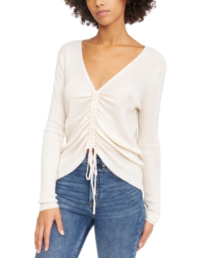 image of Lucy Paris Lorne Gathered Knit Sweater