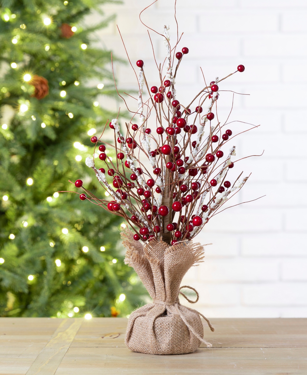 Christmas Berry Table Tree Decor - Multi