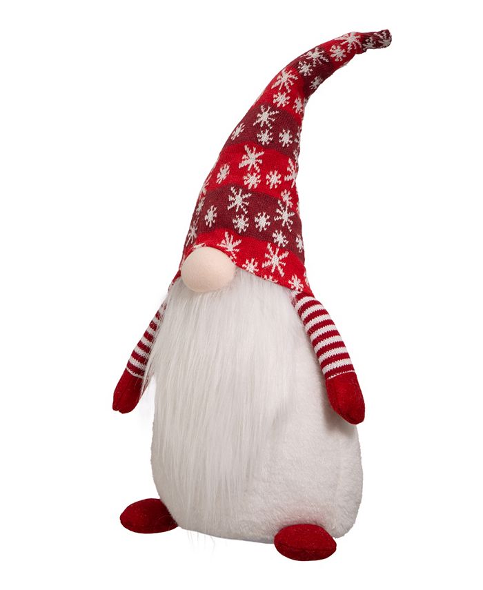 Glitzhome Christmas Gnome Standing Decor - Macy's