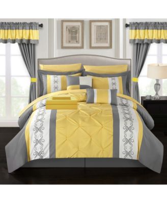 Chic Home - Icaria 20-Pc. Queen Bed In a Bag Comforter Set
