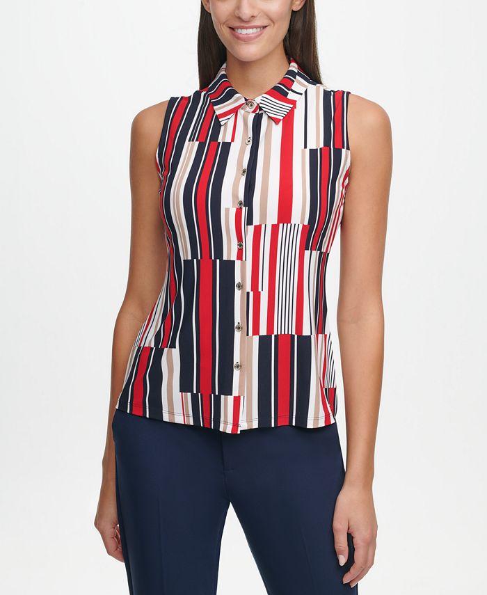tommy hilfiger striped top womens
