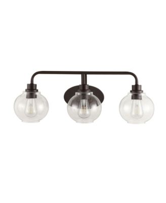 Sandrine Iron/Seeded Glass Cottage Rustic LED Vanity Light