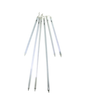 Northlight 6 Led Dripping Icicle Snowfall Christmas Light Tubes-Clear Wire