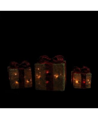 Lighted Gi Boxes Outdoor Christmas Decorations