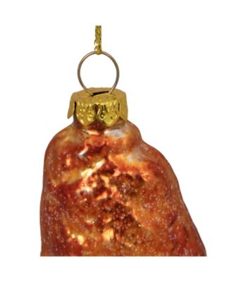 Buffalo Chicken Wing Glass Christmas Ornament