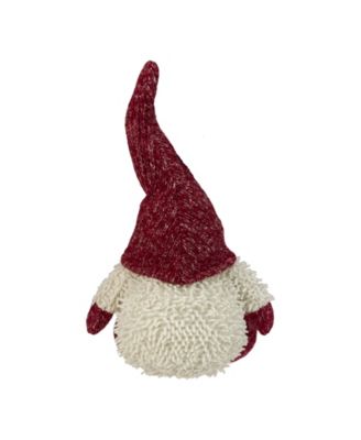 Chubby Smiling Gnome Plush Table top Christmas Figure