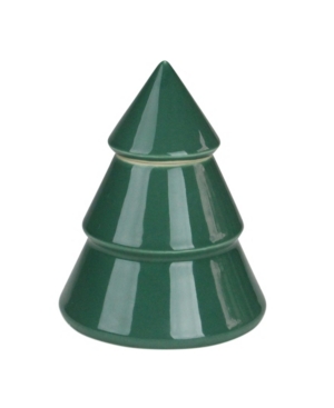 Northlight Contemporary Ceramic Christmas Tree Container In Green