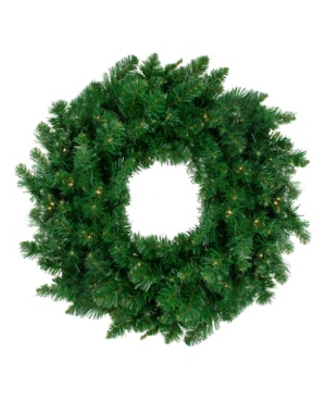 Northlight Pre-Lit Twin Lakes Fir Artificial Christmas Wreath-Warm Led Lights