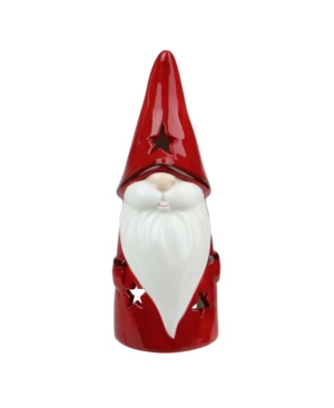 Northlight Ceramic Christmas Star Gnome Tealight Candle Holder