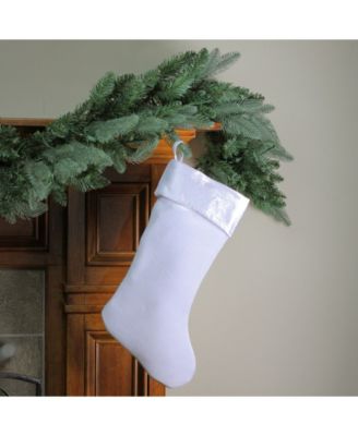 Traditional Solid Hanging Christmas Stocking