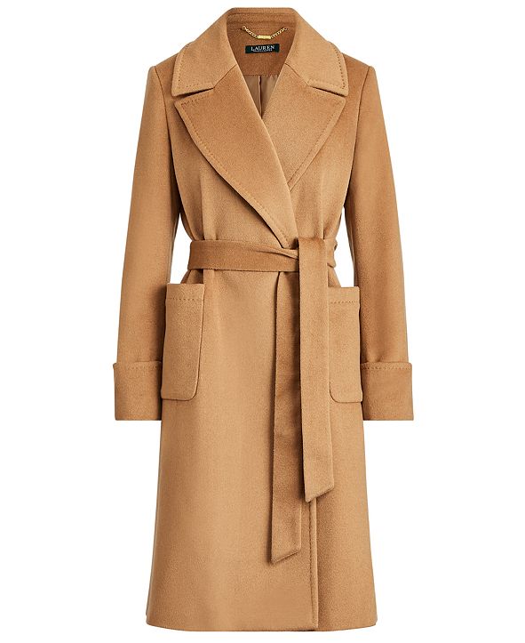 Lauren Ralph Lauren Wool-Blend Wrap Coat & Reviews - Coats - Women - Macy's