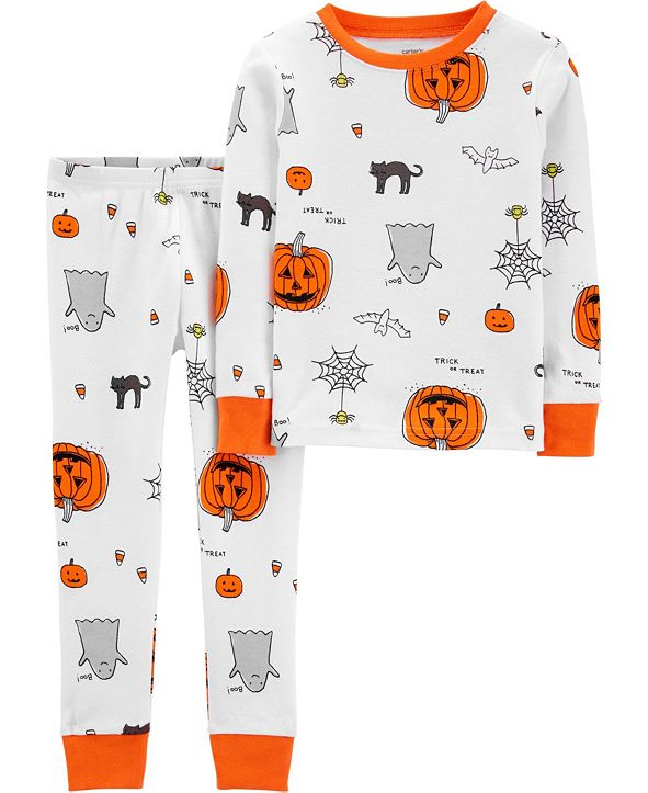 Carter's Toddler Boy & Girl 2Piece Halloween Snug Fit Cotton PJs