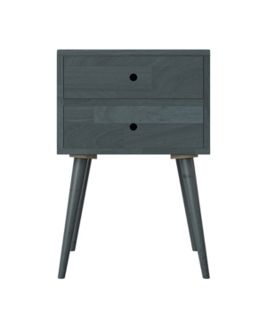 Handy Living Rhodes Mid Century Modern Wood End Table with Drawers