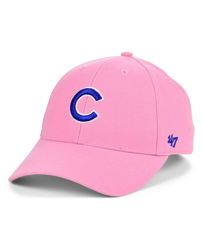 Cubs fan in pink hat cheap
