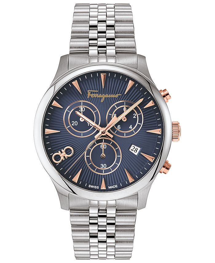 Salvatore Ferragamo Ferragamo Men's Swiss Chronograph Duo Stainless ...
