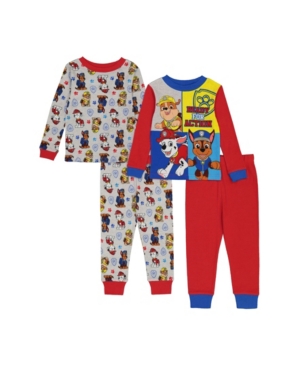 image of Ame Paw Patrol Toddler Boys 4-Piece Pajama Set