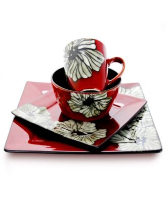 Winter Bloom 16 Pc. Dinnerware Set, Service for 4