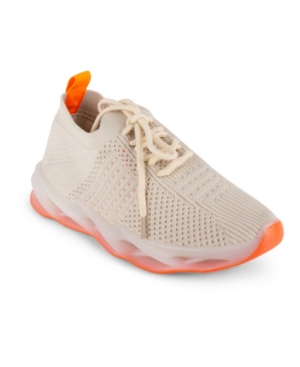 image of Wanted Women-s Marathon Lace Up Neon Sole Sneakers Women-s Shoes