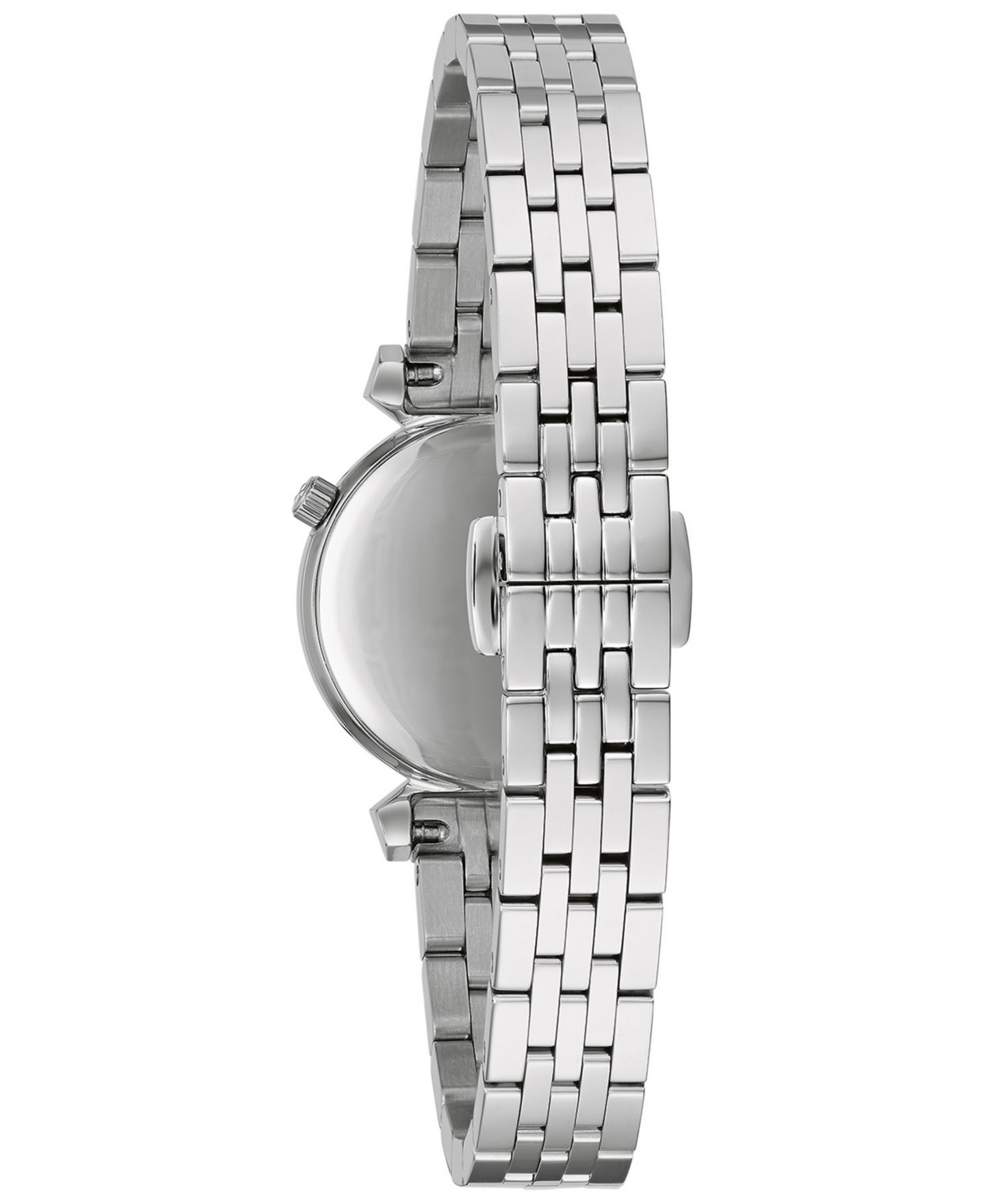Женские часы Bulova Classic Regatta Diamond-Accent Stainless Steel Bracelet Watch 24mm — фото 3