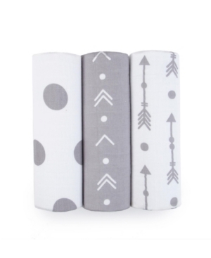 Tadpoles Muslin Baby Receiving Blankets Set of 3