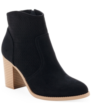 image of Sun + Stone Adrien Perfed Booties, Created for Macy-s Women-s Shoes