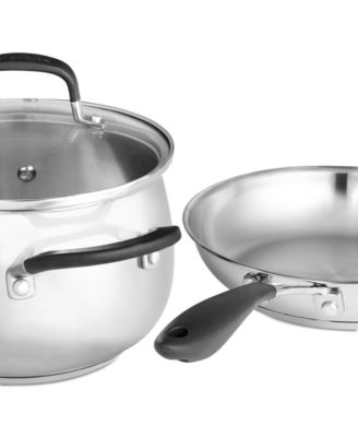 Belgique Stainless Steel 12-Pc. Cookware Set, Created for Macy's