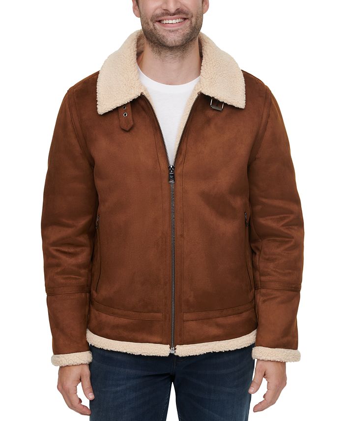 Calvin Klein Men's Faux-Shearling Jacket & Reviews - Coats & Jackets ...