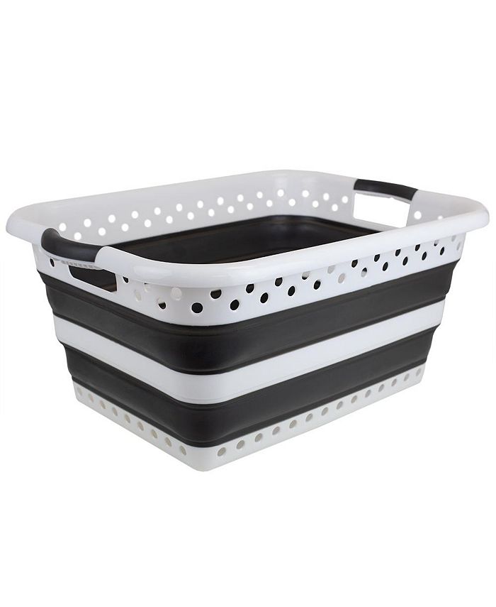 Home Basics Collapsible Laundry Basket Macy's
