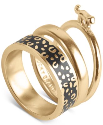 Gold-Tone 3-Pc. Set Leopard Stack Rings 