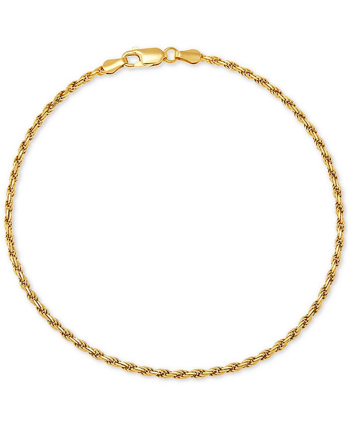 Giani Bernini - Rope Link Ankle Bracelet in 18k Gold-Plated Sterling Silver