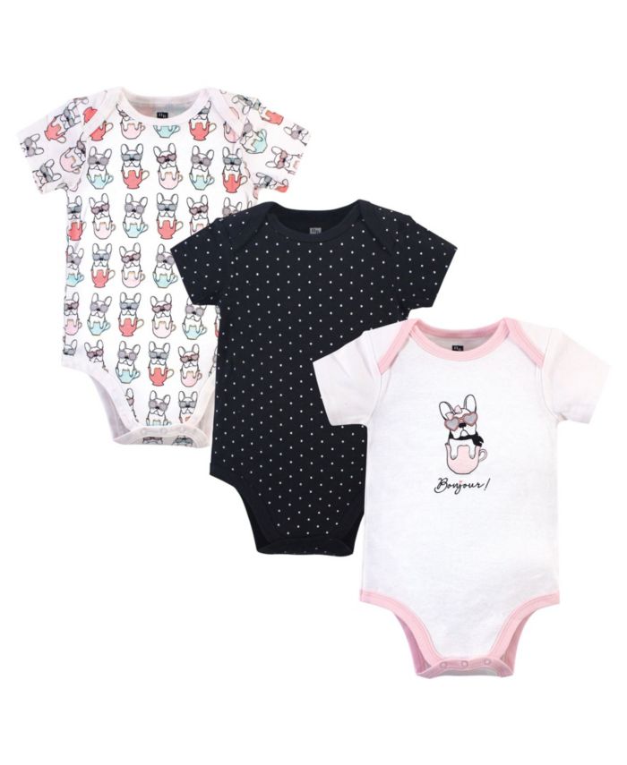 Hudson Baby Girls Bonjour Bodysuits, Pack of 3 & Reviews - All Baby - Kids - Macy's
