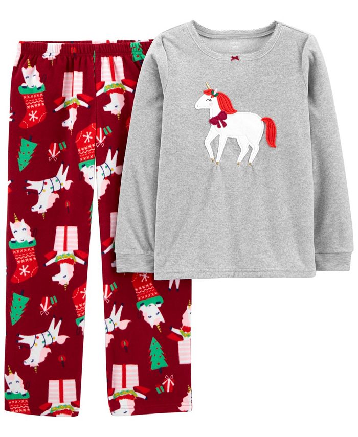 Carters unicorn discount fleece pajamas