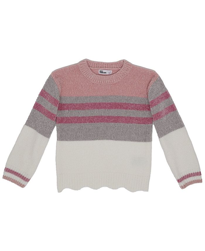 Epic Threads Little Girls Striped Knit Sweater - Macy's