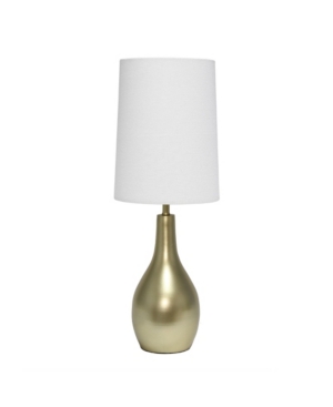 Simple Designs 1 Light Tear Drop Table Lamp