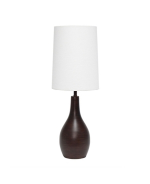 Simple Designs 1 Light Tear Drop Table Lamp