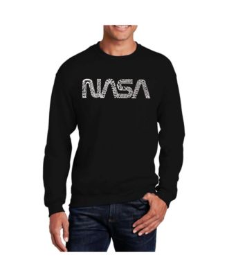 Word Art Worm Nasa Crewneck Sweatshirt
