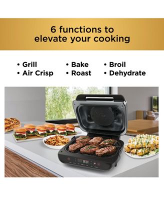 Foodi™ Smart XL 6-in-1 Indoor Grill with 4-Quart Air Fryer, Roast, Bake, Dehydrate, Broil, and Smart Cook System, FG551
