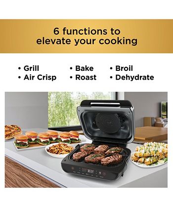 Ninja Foodi™ 5-in-1 Indoor Grill with 4-Quart Air Fryer, Roast, Bake,  Dehydrate, and Cyclonic Grilling Technology, AG301 - Macy's