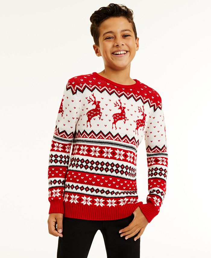 Boys 2025 reindeer sweater
