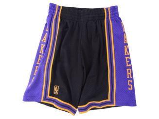 Los Angeles Lakers Youth Box Out Baller Shorts - Black