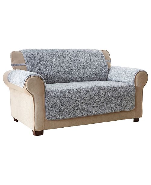 P Kaufmann Home Cambridge Sherpa Loveseat Furniture Cover Reviews Slipcovers Home Decor Macy S