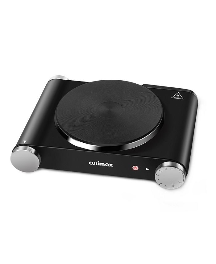 Cusimax Black Electric Hot Plate Single Countertop Burner Macy's