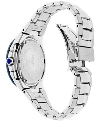 Seiko Men's Solar Coutura Chronograph Stainless Steel Bracelet Watch 44mm &  Reviews - All Watches - Jewelry & Watches - Macy's