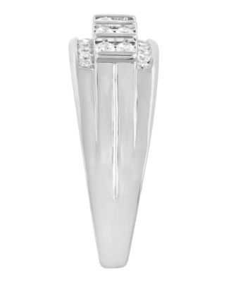 Men's Diamond (1/2 ct. t.w.) Ring in 10K White or Yellow Gold
