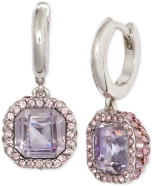 image of Kate Spade New York Pave & Square Crystal Drop Earrings