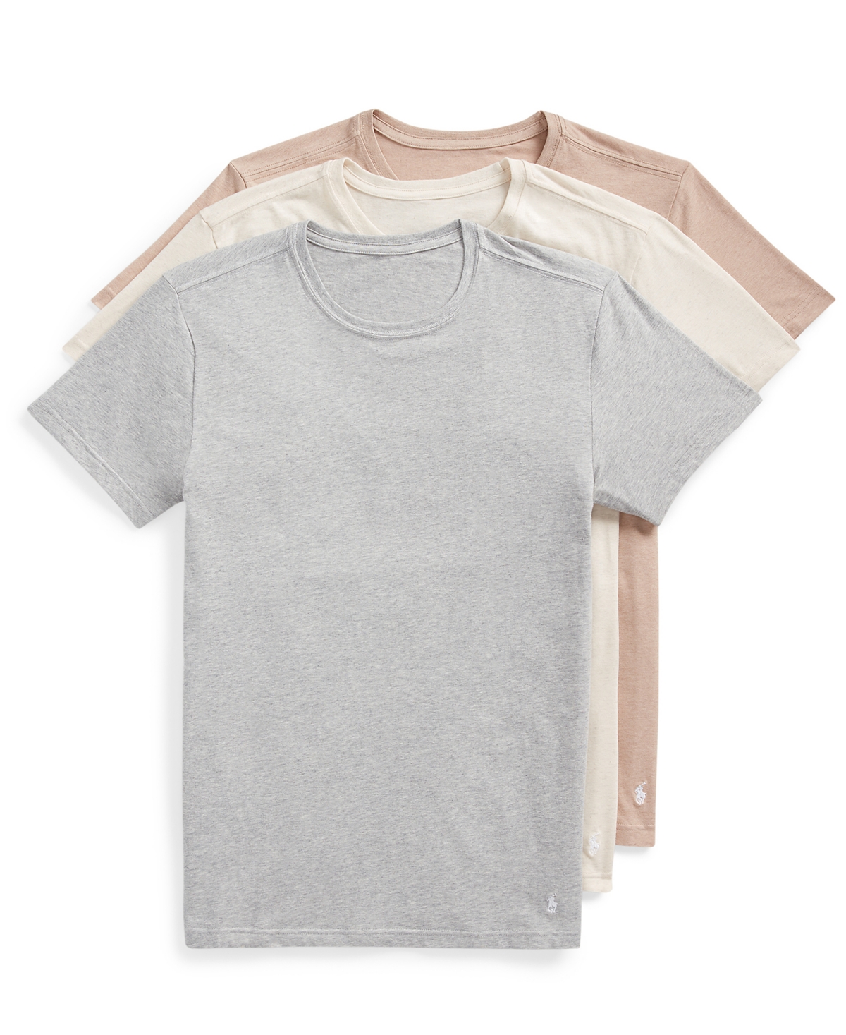 Polo Ralph Lauren Men's 3-pack Slim-fit Stretch V-neck Undershirts In Cream Multi