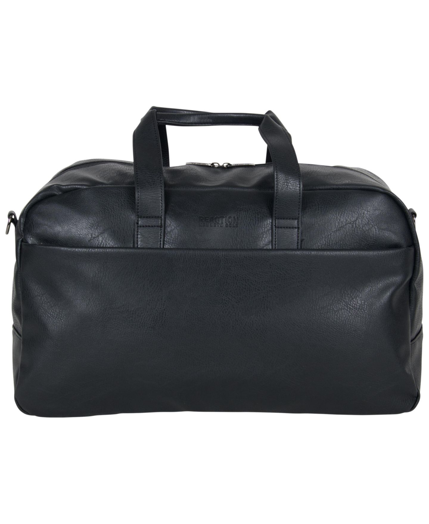 Чемоданы Kenneth Cole Reaction 20" Faux Leather Lightweight Carry-On Travel Duffel, цвет: Чёрный — фото 3
