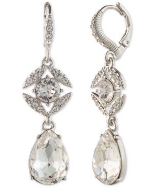 image of Givenchy Stone & Crystal Drop Earrings