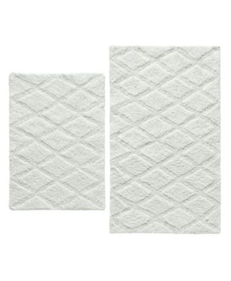 Vera Wang Tufted Diamond Reversible Bath Rug Set Of 2 Reviews Bath Rugs Bath Mats Bed Bath Macy S