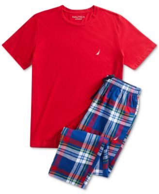 nautica men's flannel pant pajama set